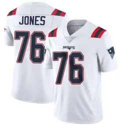 Men's Caleb Jones New England Patriots No.76 Limited Vapor Untouchable Jersey - White