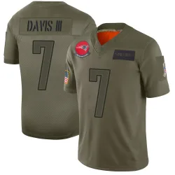 Men's Carlton Davis III New England Patriots No.7 Limited 2019 Salute to Service Jersey - Camo