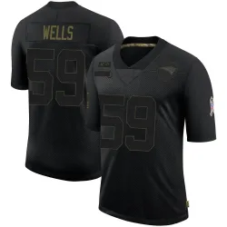 Men's Carson Wells New England Patriots No.59 Limited 2020 Salute To Service Jersey - Black