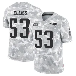 Men's Christian Elliss New England Patriots No.53 Limited 2024 Salute to Service Jersey - Arctic Camo