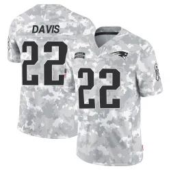 Men's Cody Davis New England Patriots No.22 Limited 2024 Salute to Service Jersey - Arctic Camo