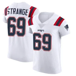 Men's Cole Strange New England Patriots No.69 Elite Vapor Untouchable Jersey - White