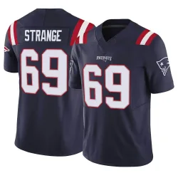 Men's Cole Strange New England Patriots No.69 Limited Vapor F.U.S.E. Jersey - Navy