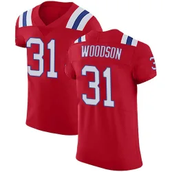 Men's Craig Woodson New England Patriots No.31 Elite Vapor Untouchable Alternate Jersey - Red
