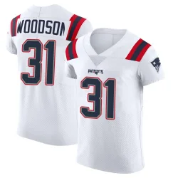 Men's Craig Woodson New England Patriots No.31 Elite Vapor Untouchable Jersey - White