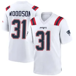 Men's Craig Woodson New England Patriots No.31 Game Jersey - White