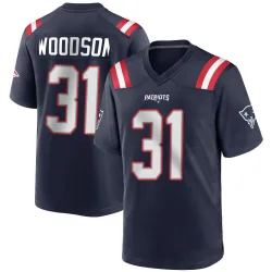 Men's Craig Woodson New England Patriots No.31 Game Team Color Jersey - Navy Blue