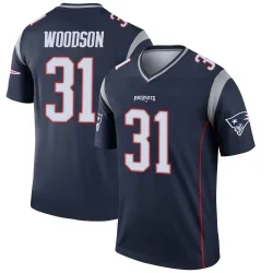 Men's Craig Woodson New England Patriots No.31 Legend Jersey - Navy