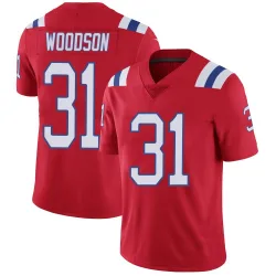 Men's Craig Woodson New England Patriots No.31 Limited Vapor Untouchable Alternate Jersey - Red