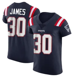 Men's DJ James New England Patriots No.30 Elite Team Color Vapor Untouchable Jersey - Navy