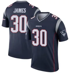 Men's DJ James New England Patriots No.30 Legend Jersey - Navy