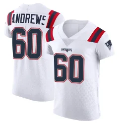 Men's David Andrews New England Patriots No.60 Elite Vapor Untouchable Jersey - White