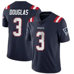 Men's DeMario Douglas New England Patriots No.3 Limited Team Color Vapor Untouchable Jersey - Navy