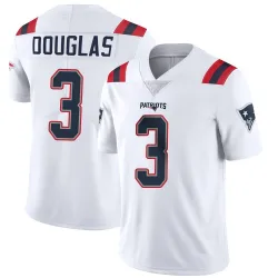 Men's DeMario Douglas New England Patriots No.3 Limited Vapor Untouchable Jersey - White