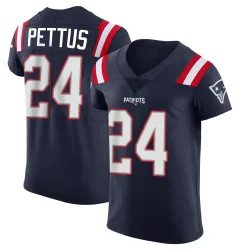 Men's Dell Pettus New England Patriots No.24 Elite Team Color Vapor Untouchable Jersey - Navy