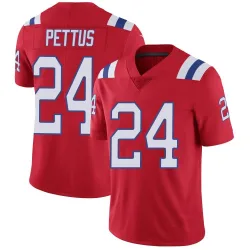 Men's Dell Pettus New England Patriots No.24 Limited Vapor Untouchable Alternate Jersey - Red