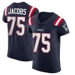 Men's Demontrey Jacobs New England Patriots No.75 Elite Team Color Vapor Untouchable Jersey - Navy