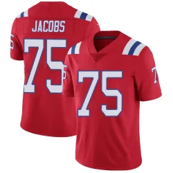 Men's Demontrey Jacobs New England Patriots No.75 Limited Vapor Untouchable Alternate Jersey - Red