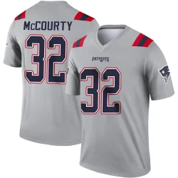 Men's Devin McCourty New England Patriots No.32 Legend Inverted Jersey - Gray
