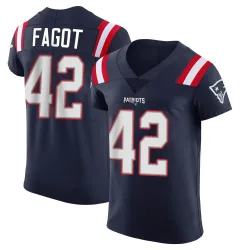 Men's Diego Fagot New England Patriots No.42 Elite Team Color Vapor Untouchable Jersey - Navy