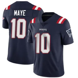 Men's Drake Maye New England Patriots No.10 Limited Team Color Vapor Untouchable Jersey - Navy