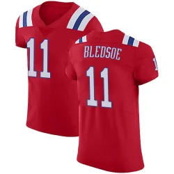 Men's Drew Bledsoe New England Patriots No.11 Elite Vapor Untouchable Alternate Jersey - Red