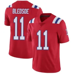 Men's Drew Bledsoe New England Patriots No.11 Limited Vapor Untouchable Alternate Jersey - Red