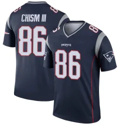 Men's Efton Chism III New England Patriots No.86 Legend Jersey - Navy