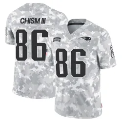 Men's Efton Chism III New England Patriots No.86 Limited 2024 Salute to Service Jersey - Arctic Camo