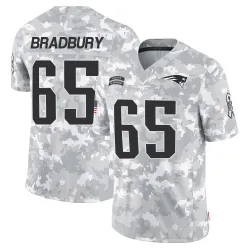 Men's Garrett Bradbury New England Patriots No.65 Limited 2024 Salute to Service Jersey - Arctic Camo