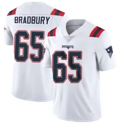 Men's Garrett Bradbury New England Patriots No.65 Limited Vapor Untouchable Jersey - White
