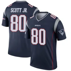 Men's Gee Scott Jr. New England Patriots No.80 Legend Jersey - Navy