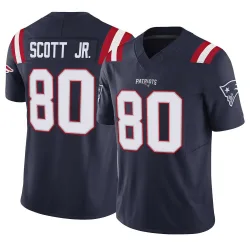 Men's Gee Scott Jr. New England Patriots No.80 Limited Vapor F.U.S.E. Jersey - Navy