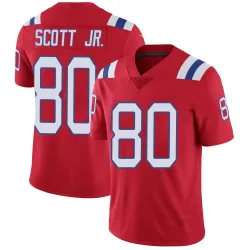 Men's Gee Scott Jr. New England Patriots No.80 Limited Vapor Untouchable Alternate Jersey - Red