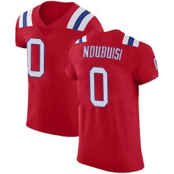 Men's Haggai Ndubuisi New England Patriots No.0 Elite Vapor Untouchable Alternate Jersey - Red