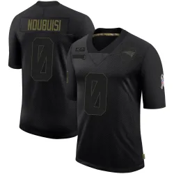 Men's Haggai Ndubuisi New England Patriots No.0 Limited 2020 Salute To Service Jersey - Black