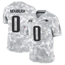 Men's Haggai Ndubuisi New England Patriots No.0 Limited 2024 Salute to Service Jersey - Arctic Camo