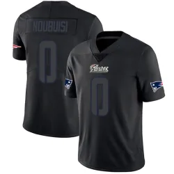 Men's Haggai Ndubuisi New England Patriots No.0 Limited Jersey - Black Impact