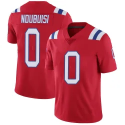 Men's Haggai Ndubuisi New England Patriots No.0 Limited Vapor Untouchable Alternate Jersey - Red