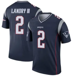 Men's Harold Landry III New England Patriots No.2 Legend Jersey - Navy