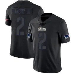 Men's Harold Landry III New England Patriots No.2 Limited Jersey - Black Impact