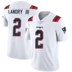 Men's Harold Landry III New England Patriots No.2 Limited Vapor Untouchable Jersey - White