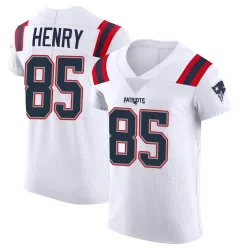 Men's Hunter Henry New England Patriots No.85 Elite Vapor Untouchable Jersey - White