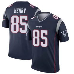 Men's Hunter Henry New England Patriots No.85 Legend Jersey - Navy