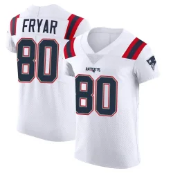 Men's Irving Fryar New England Patriots No.80 Elite Vapor Untouchable Jersey - White