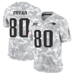 Men's Irving Fryar New England Patriots No.80 Limited 2024 Salute to Service Jersey - Arctic Camo