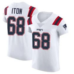 Men's Isaiah Iton New England Patriots No.68 Elite Vapor Untouchable Jersey - White