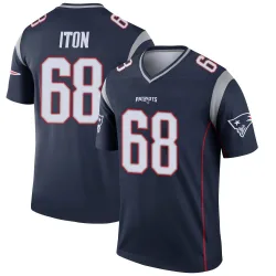 Men's Isaiah Iton New England Patriots No.68 Legend Jersey - Navy