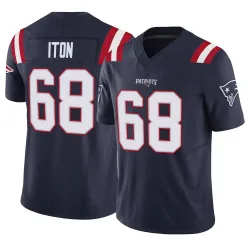 Men's Isaiah Iton New England Patriots No.68 Limited Vapor F.U.S.E. Jersey - Navy