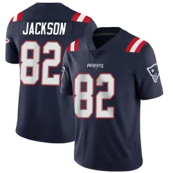 Men's JaQuae Jackson New England Patriots No.82 Limited Team Color Vapor Untouchable Jersey - Navy